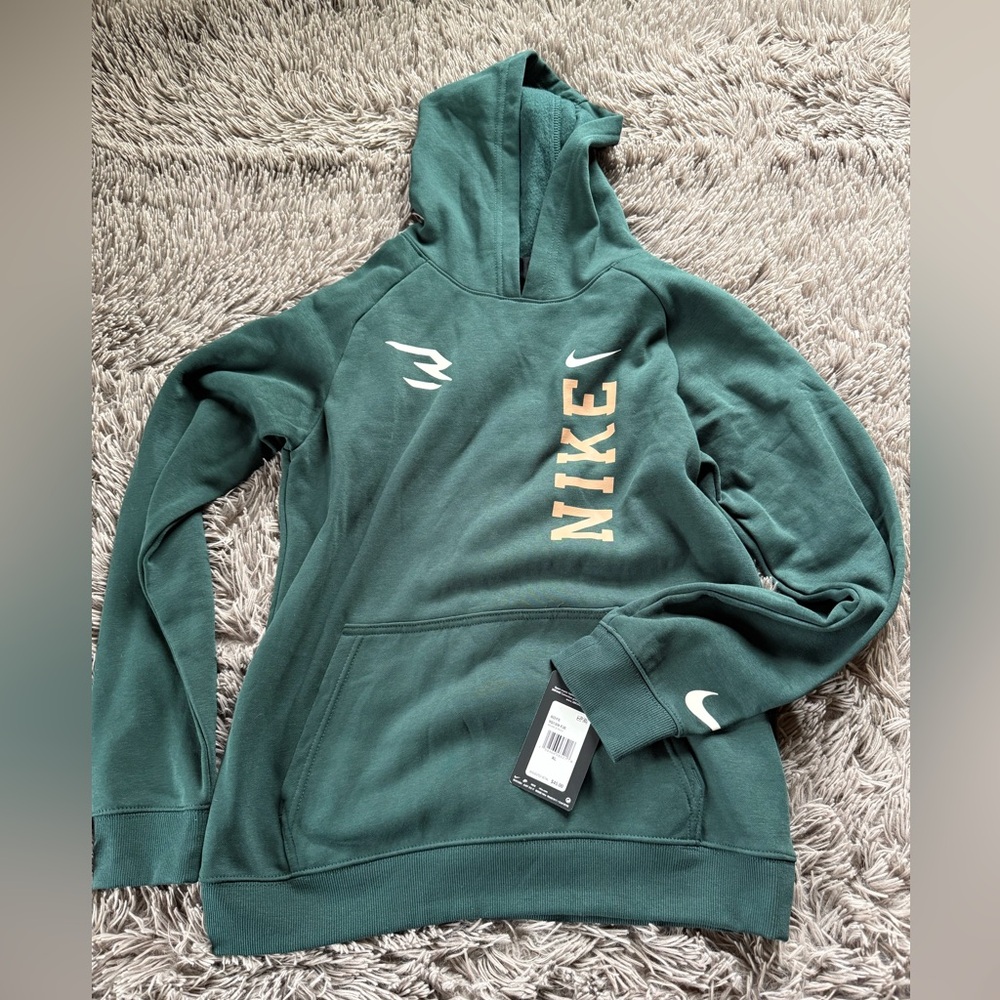 Nike Boys Green Hoodie